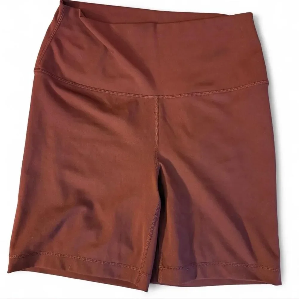 Yogalicious Women's Black and Burgundy Shorts